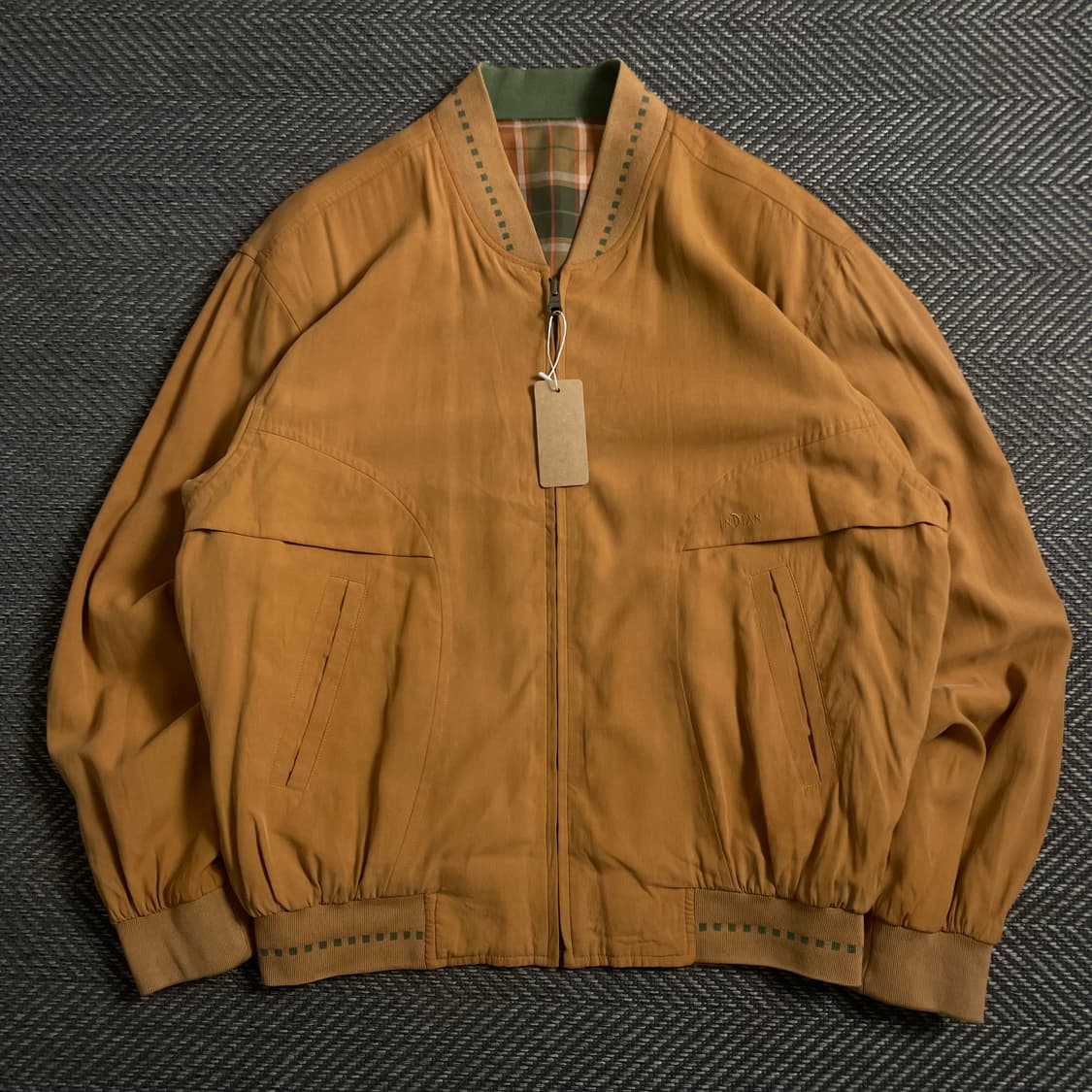 90s INDIAN 아카이브 리버시블 블루종 봄버 자켓y 4646 상품이미지2
