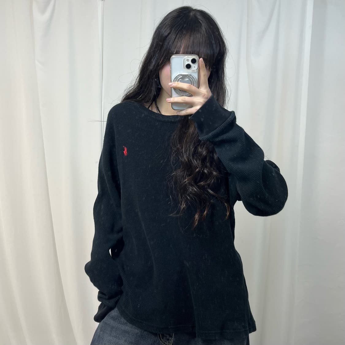 Polo Black Waffle Knit 상품이미지1