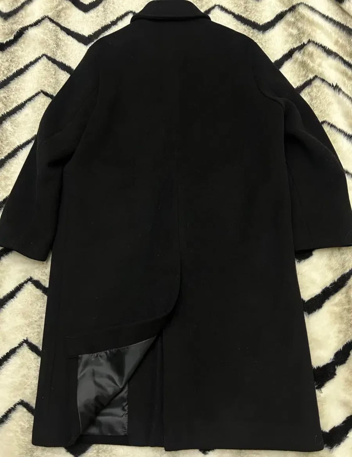 무신사 스탠다드 캐시미어 블렌드 맥 코트 블랙 L 105 상품이미지3