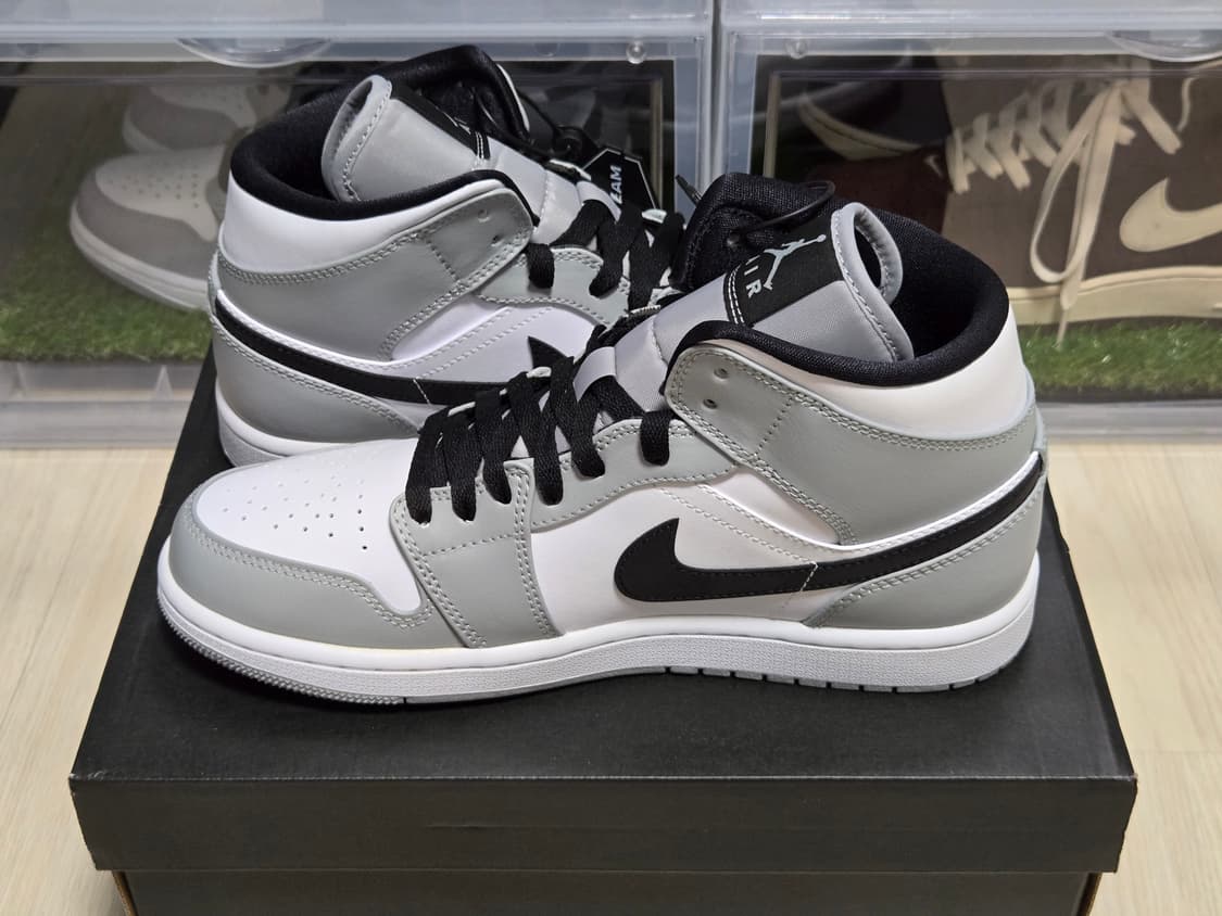 [판매](260)나이키 조던 1 미드 라이트 스모크 그레이 상품이미지3