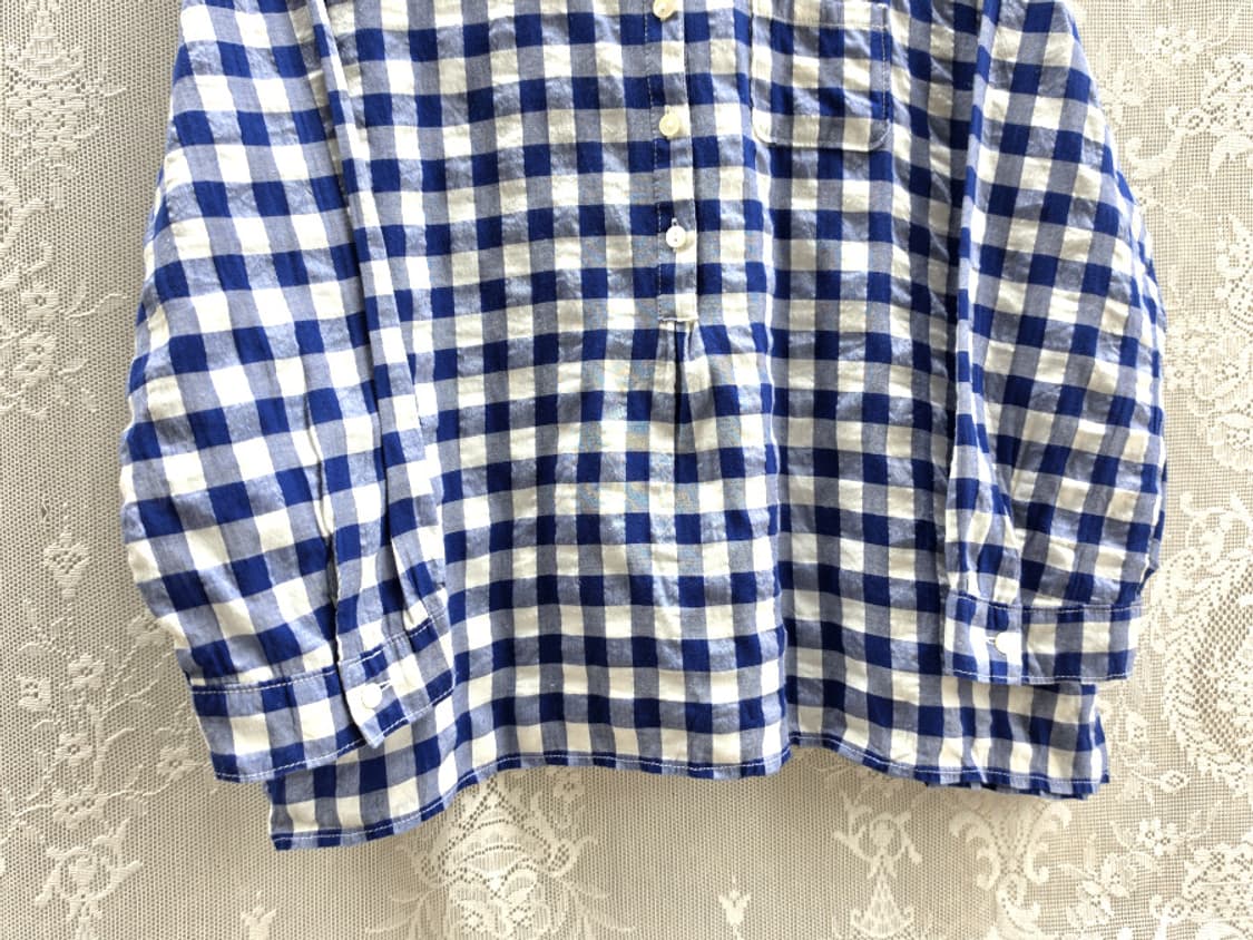 님스 깅엄 풀오버 블라우스 (made in japan) 상품이미지3