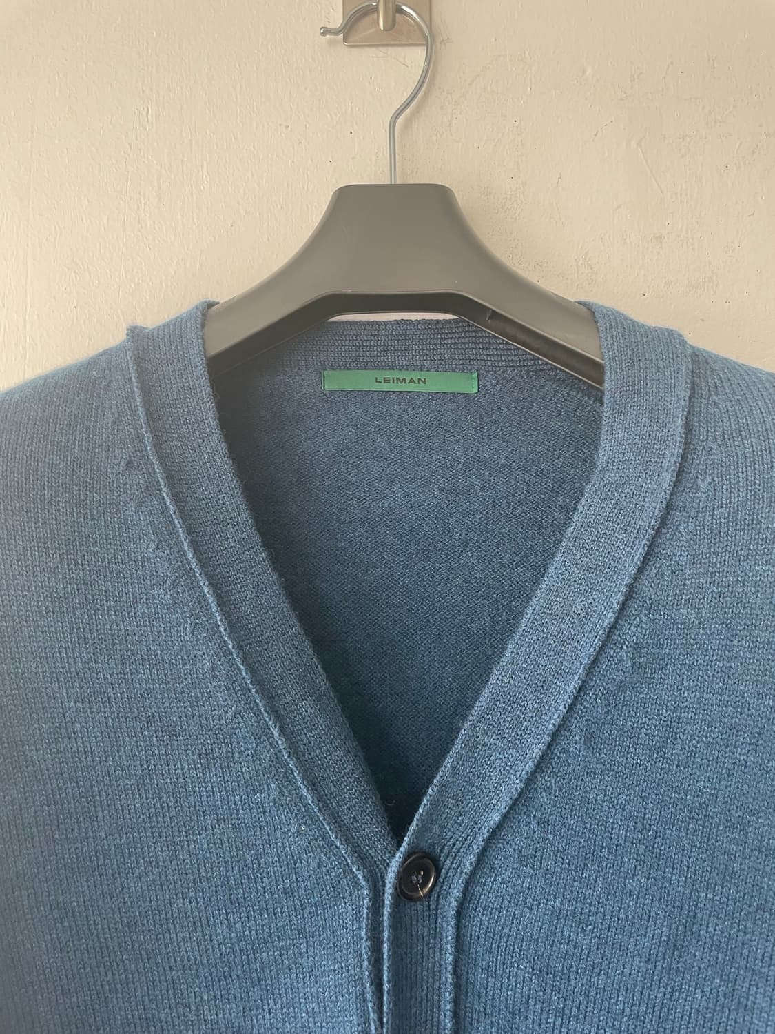 LEIMAN 프리미엄 메리노울100 가디건 딥블루 새상품 상품이미지2