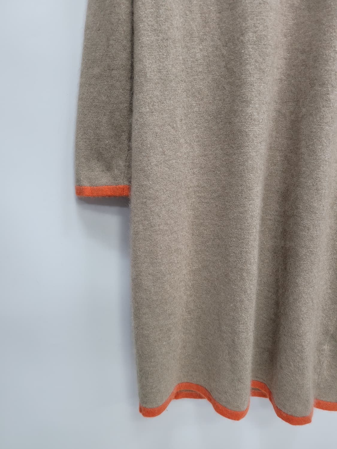 캐시미어 100% 니트 롱 원피스 / 여 L 베이지 상품이미지4