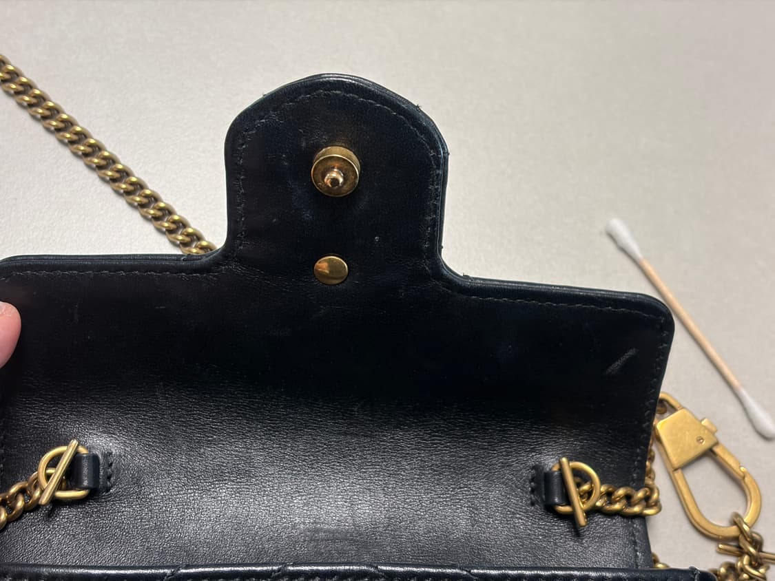 공홈 구매 정품 / 구찌 마틀라세 미니 체인백 블랙 상품이미지7