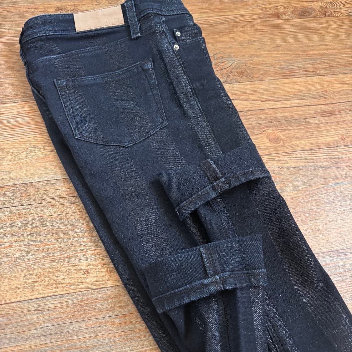 IRO 이로 메탈릭 스트라이프 28 슬림 스키니진 드레이크 이태리 상품이미지8