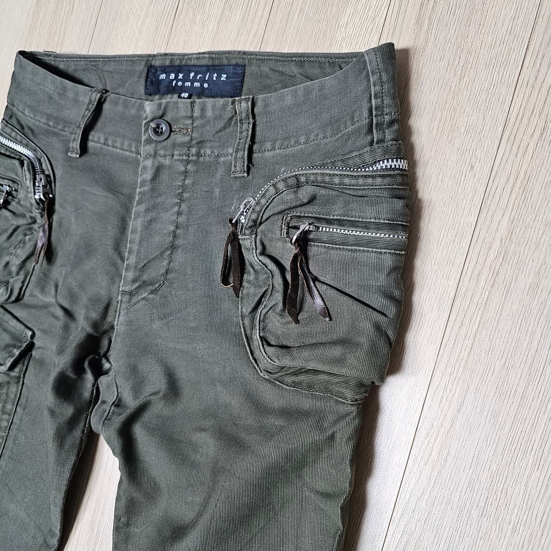 28 S 우먼 ) 맥스프릿츠 라이더 바이커 슬림핏 카고 팬츠 여성 바지 상품이미지3