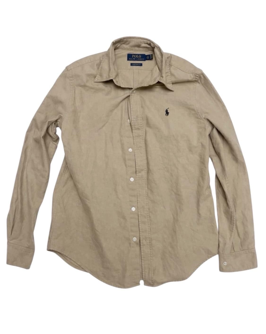 폴로 랄프로렌 클래식 코튼 셔츠 베이지 상품이미지1
