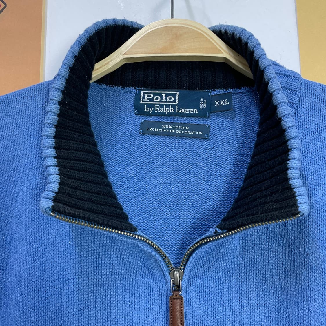 [2XL]POLO 폴로 니트 반집업 상품이미지9