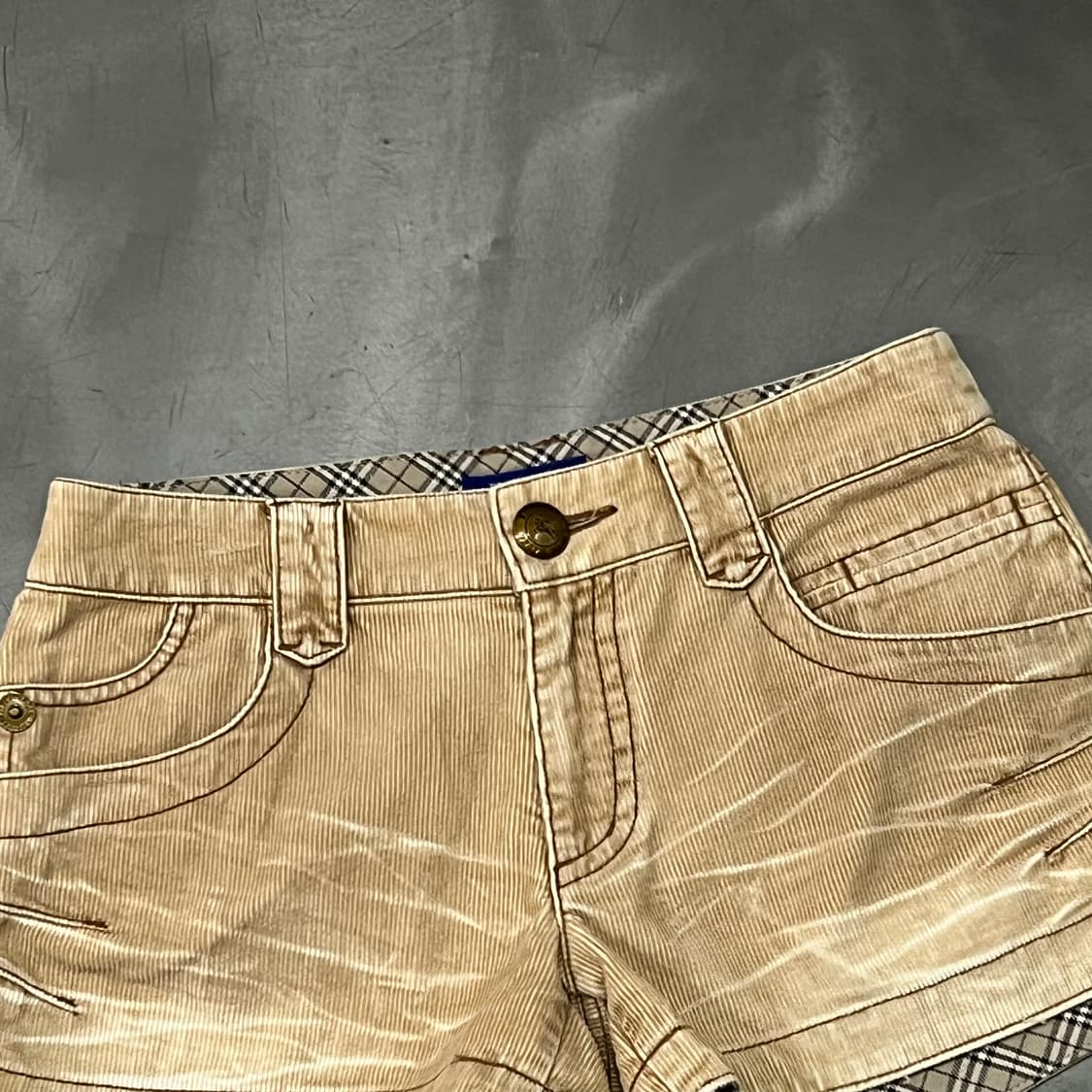  버버리 블루라벨 코듀로이 숏 팬츠 y15890 상품이미지3