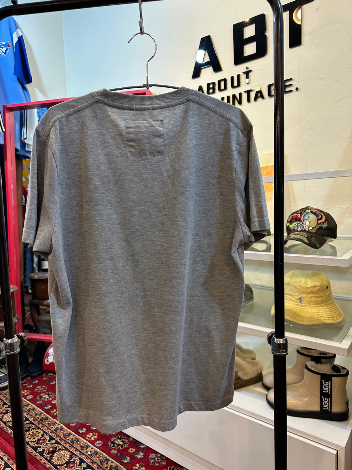 아베크롬비 우먼스 빈티지 프린팅 반팔티 그레이 XL 상품이미지5