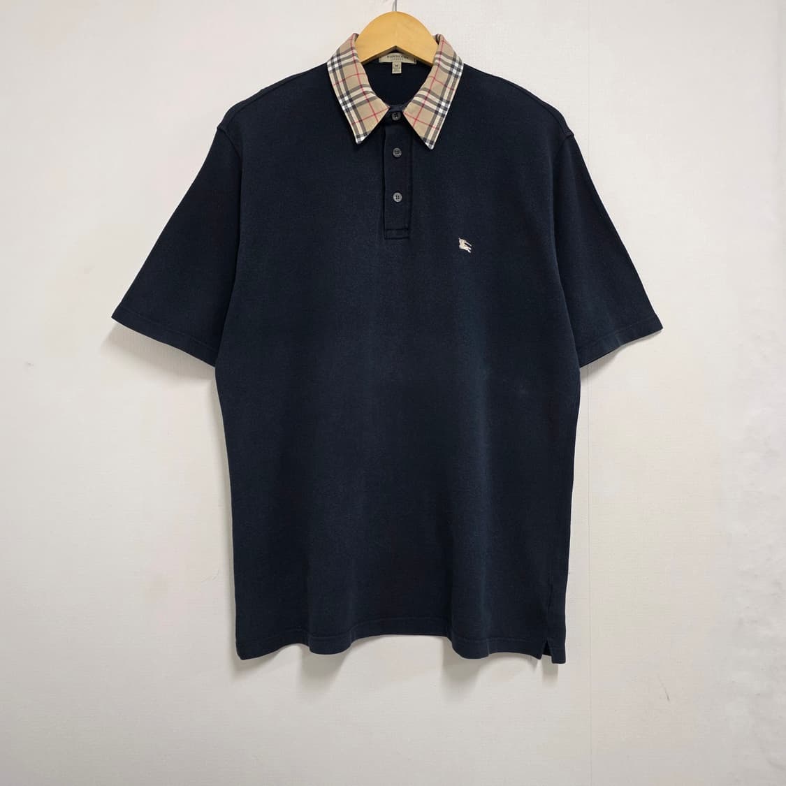 M 105 버버리 노바체크 반팔 카라티셔츠 상품이미지2