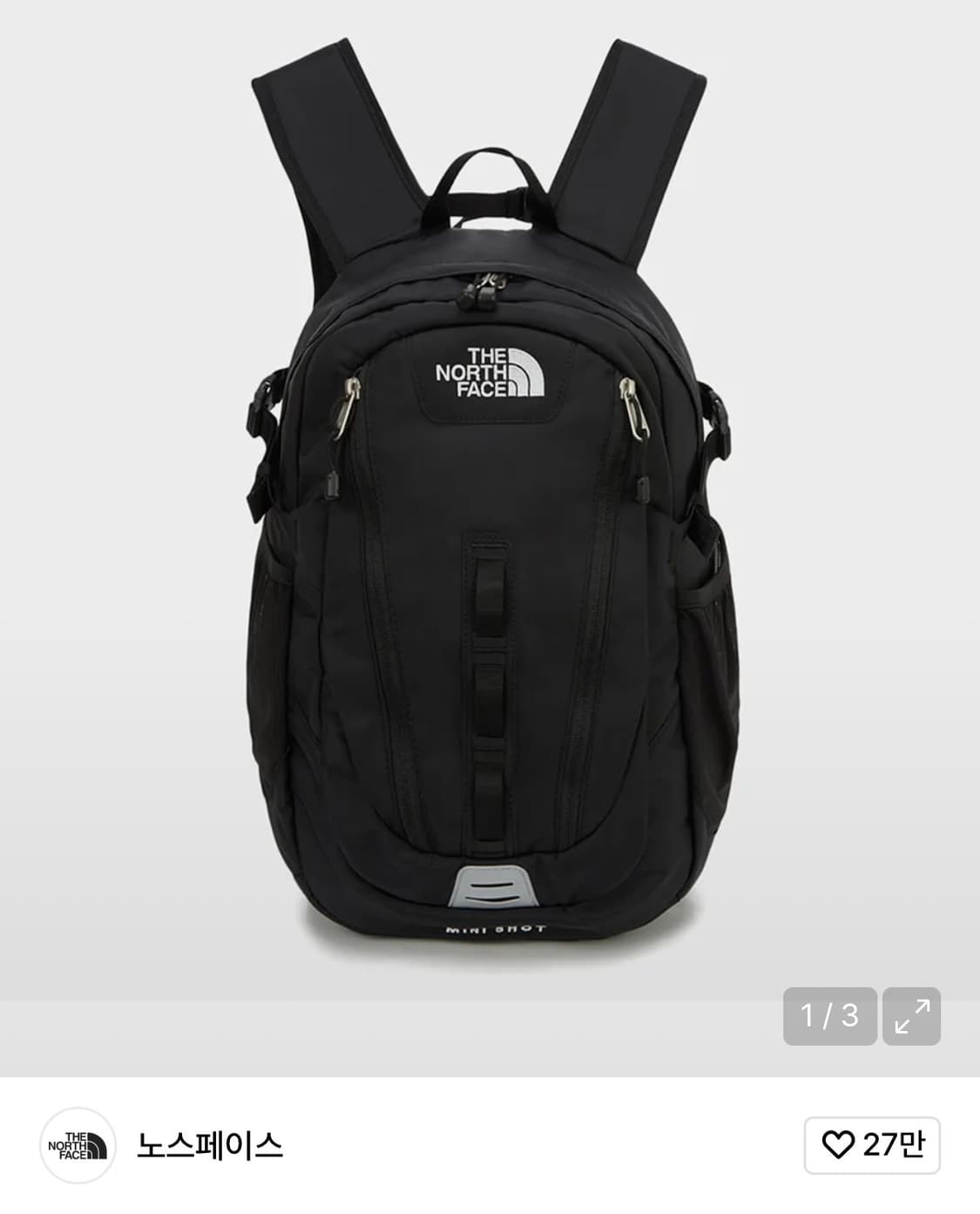 노스페이스 미니샷 블랙 상품이미지1