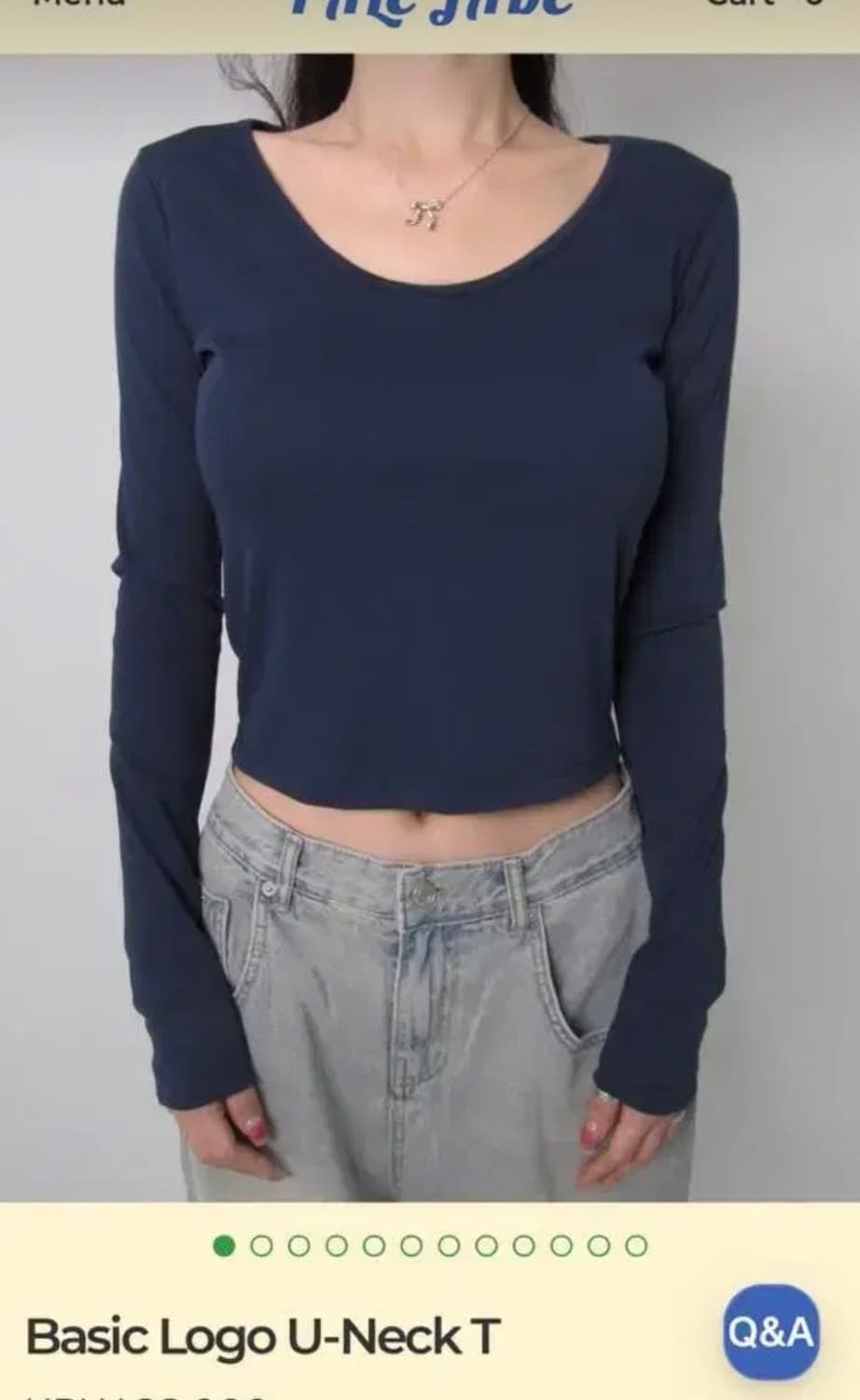 일괄) 페일제이드 Basic Logo U-Neck T 상품이미지1