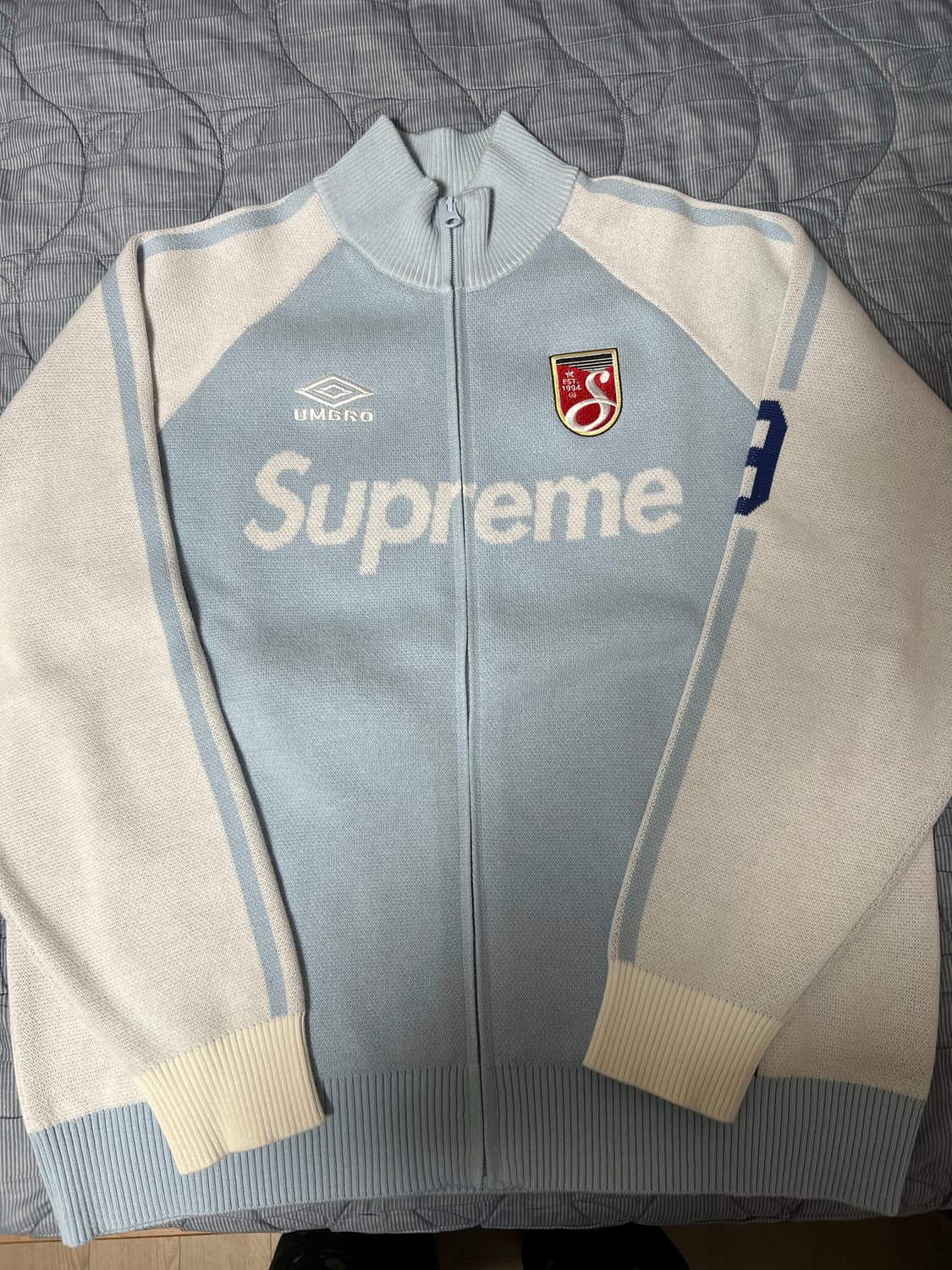 슈프림x엄브로 집업 스웨터 M 상품이미지1