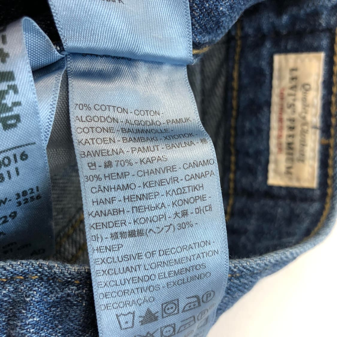 리바이스 프리미엄빅E탭 하이루즈 데님진 26 쿨데님 상품이미지8