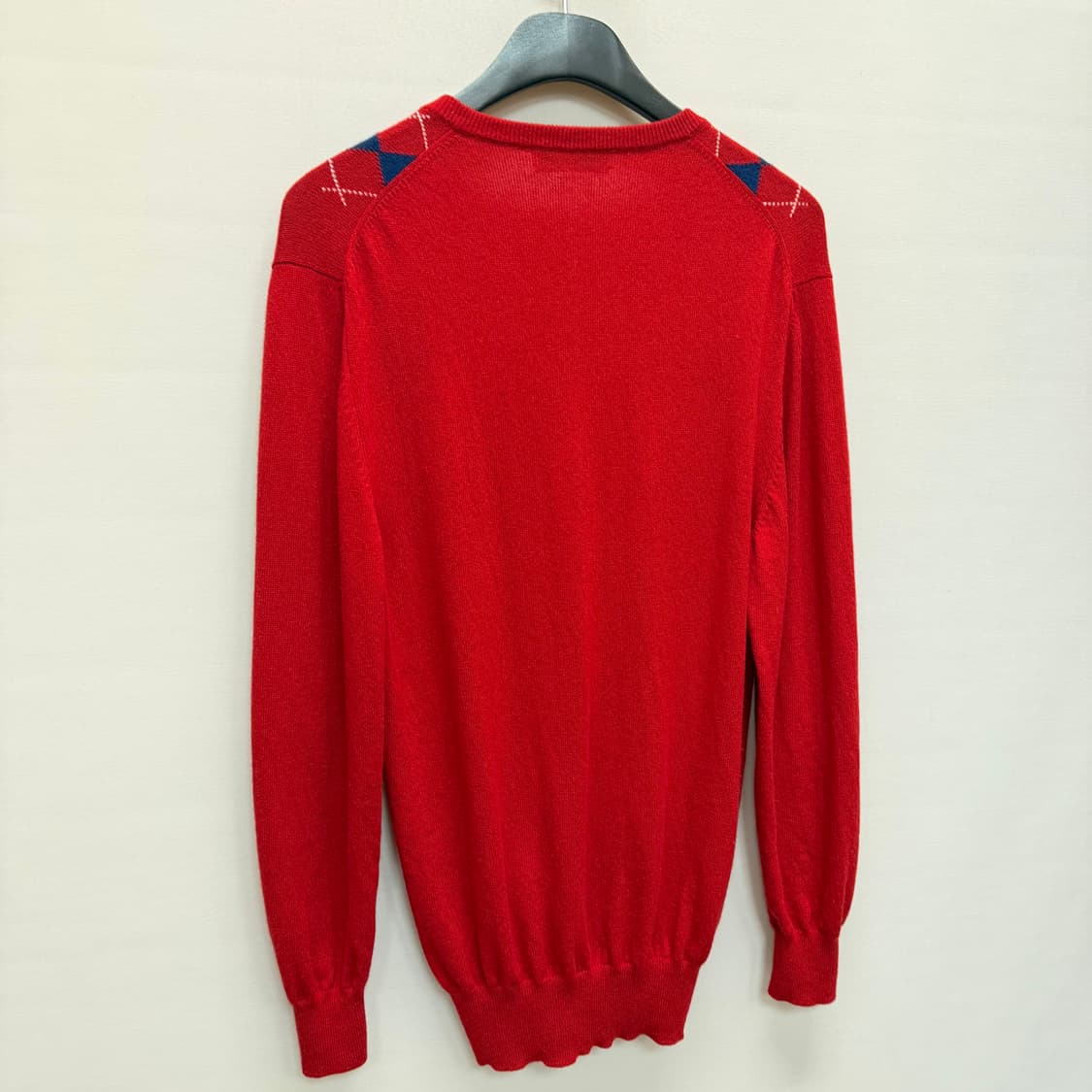 미우미우 로고 아가일 캐시미어 니트 (44 55 )  상품이미지6