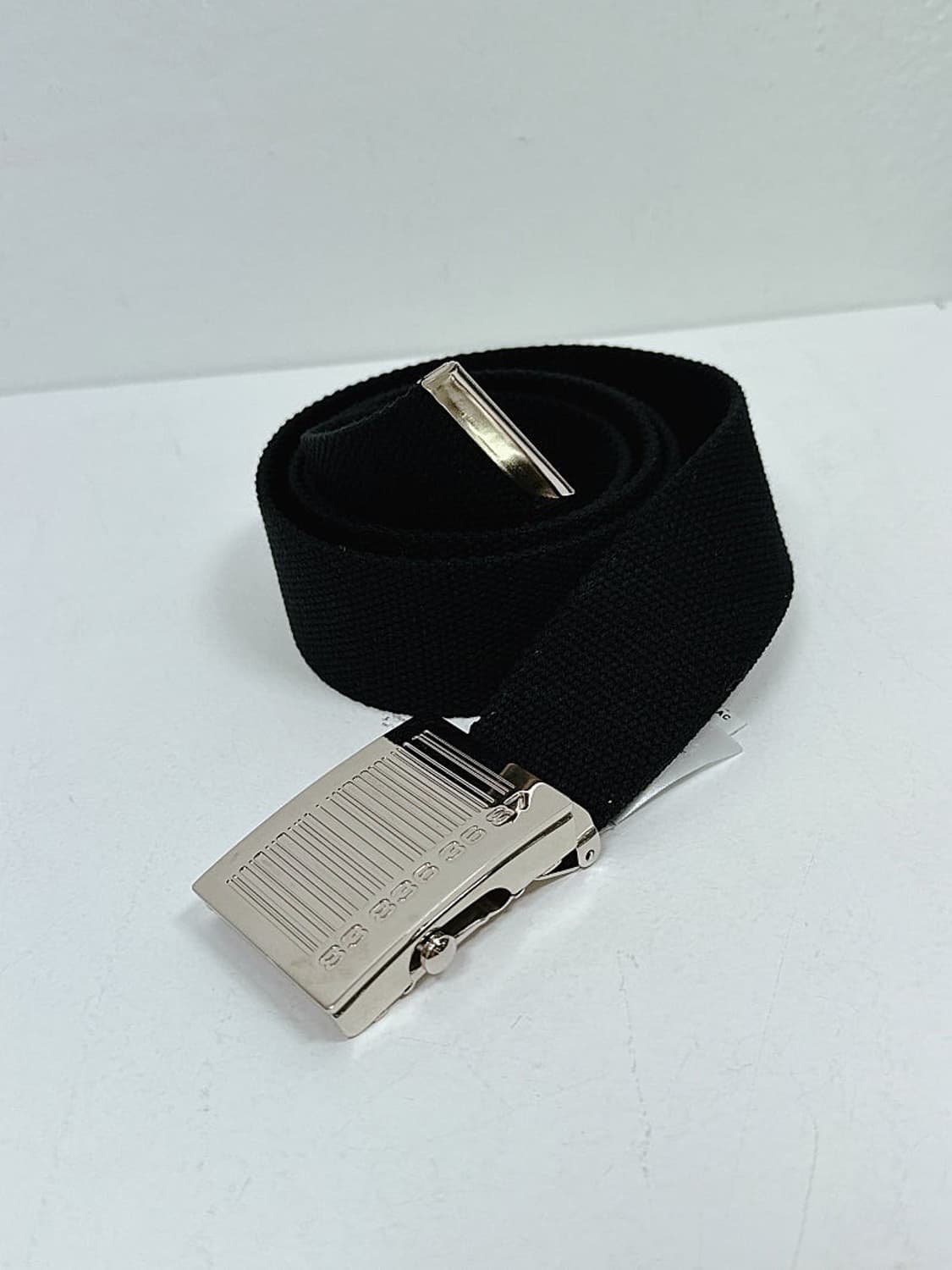 (정품/새상품) VETEMENTS 베트멍 남성 블랙 바코드 패브릭 벨트 상품이미지3
