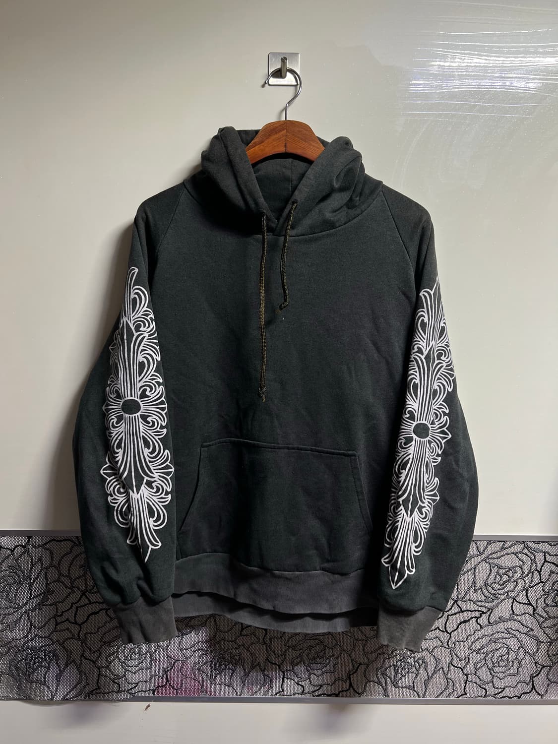 90‘s 크롬하츠 플로랄 홀스슈 후드티 상품이미지2