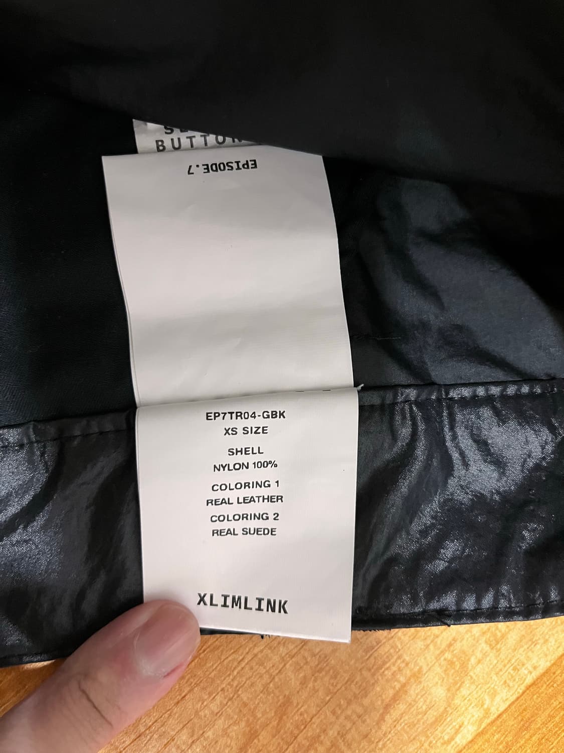xs size) xlim EP.7 04 TROUSERS 유광블랙 상품이미지7