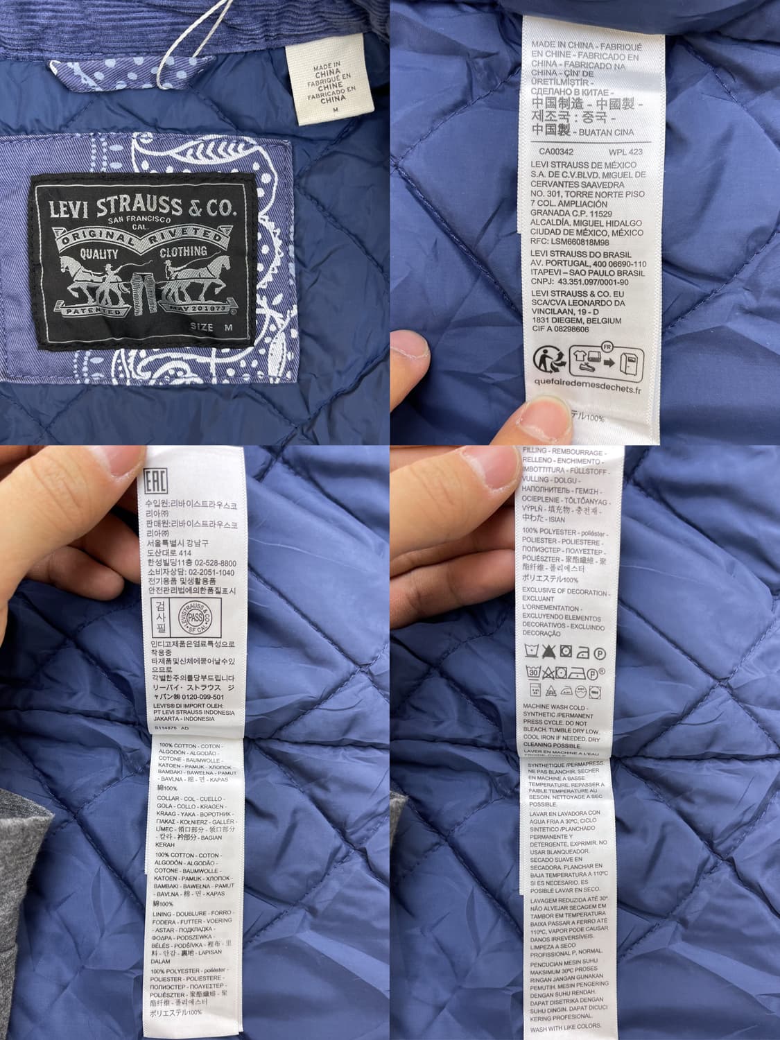 리바이스 Byxbee 페이즐리 초어 자켓 상품이미지8