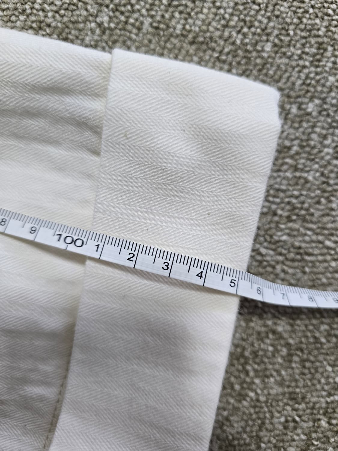 타임원클로딩 엣라코 헤링본 워크팬츠 36 화이트 트라우저 부처프로덕츠  상품이미지8