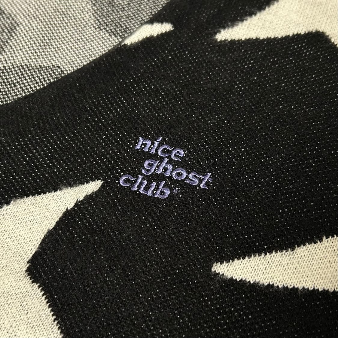 나이스고스트클럽 스타 모헤어 니트 가디건 블랙 나고클 상품이미지5