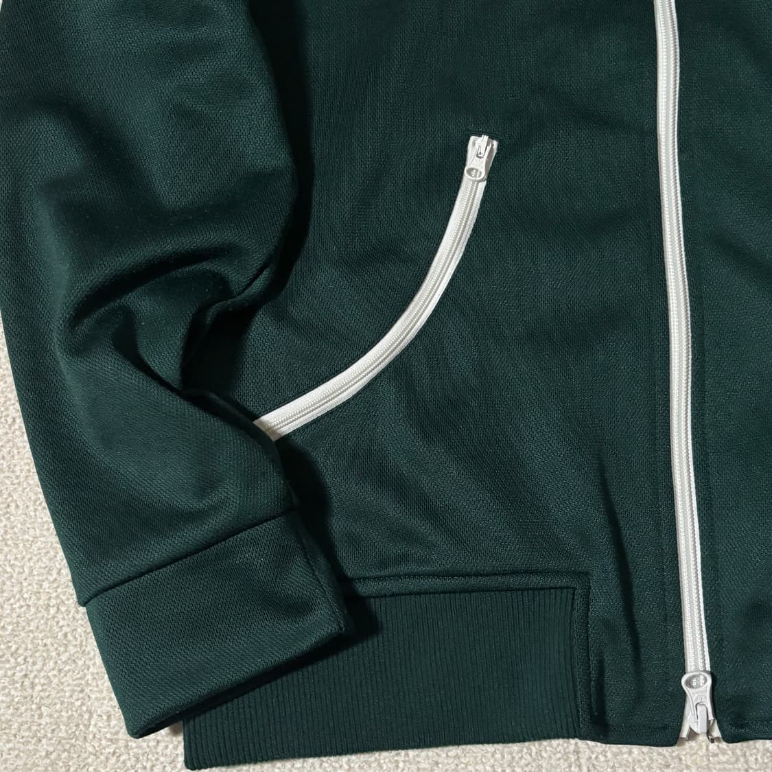 아디다스 파이어버드 나이트인디고 그린 배색 투웨이 져지 상품이미지3