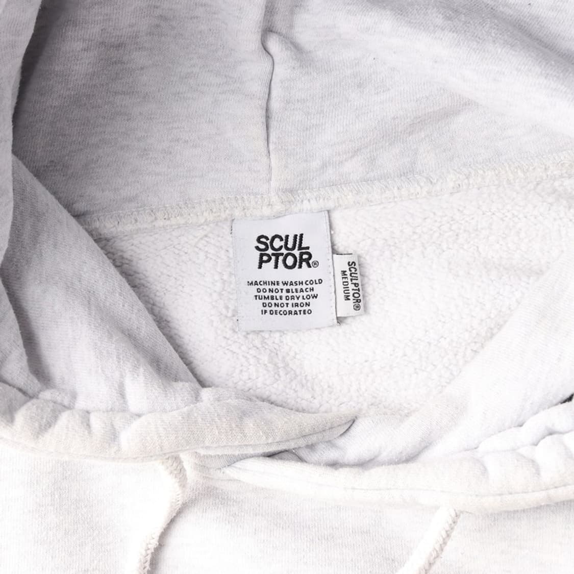스컬프터 로고 오버핏 후드티 멜란지 그레이 M 상품이미지5
