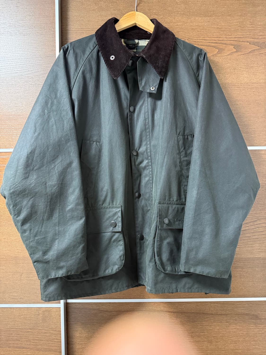 (최신형탭, 25년 10월구입) 바버 비데일 자켓 세이지 44 상품이미지1