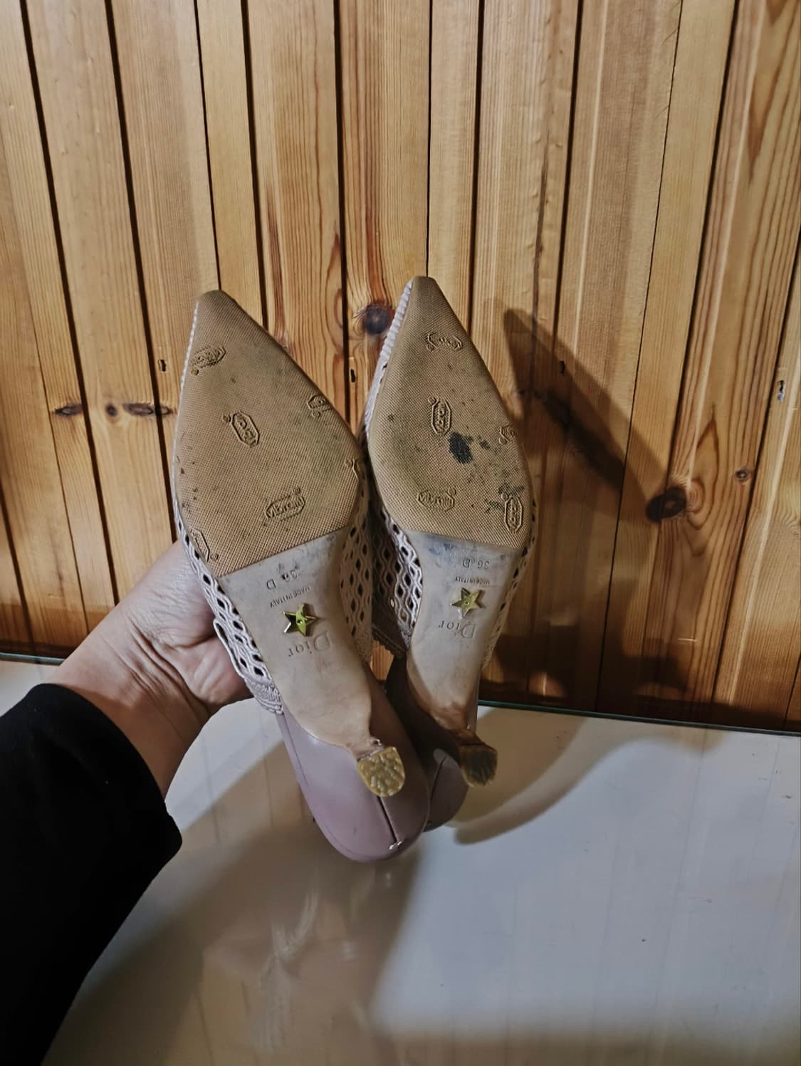 36 230mm 디올 자디올 슬링백 펌프스 상품이미지8