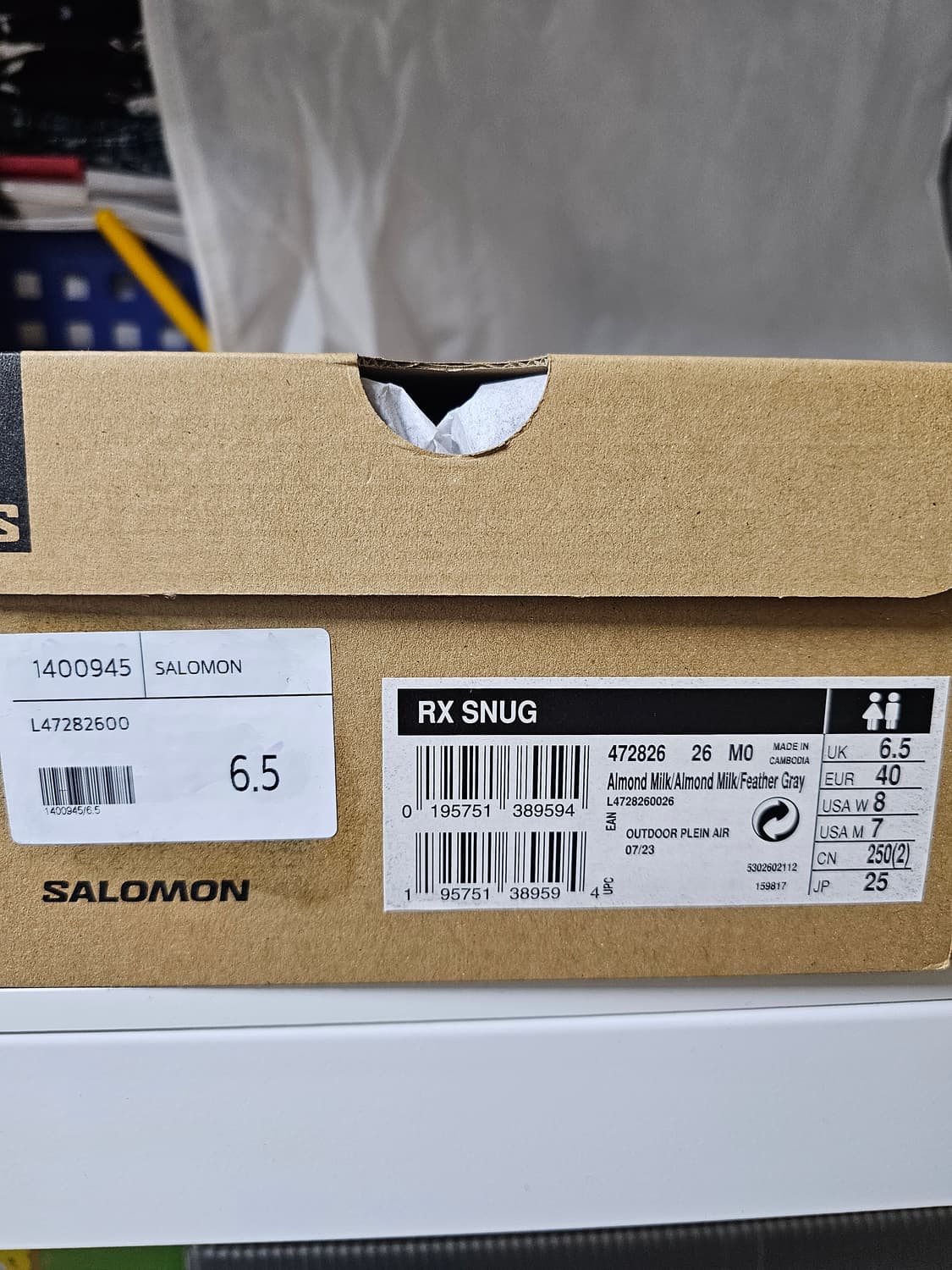 새상품급 살로몬 RX스너그 여성 운동화 슬립온 상품이미지9