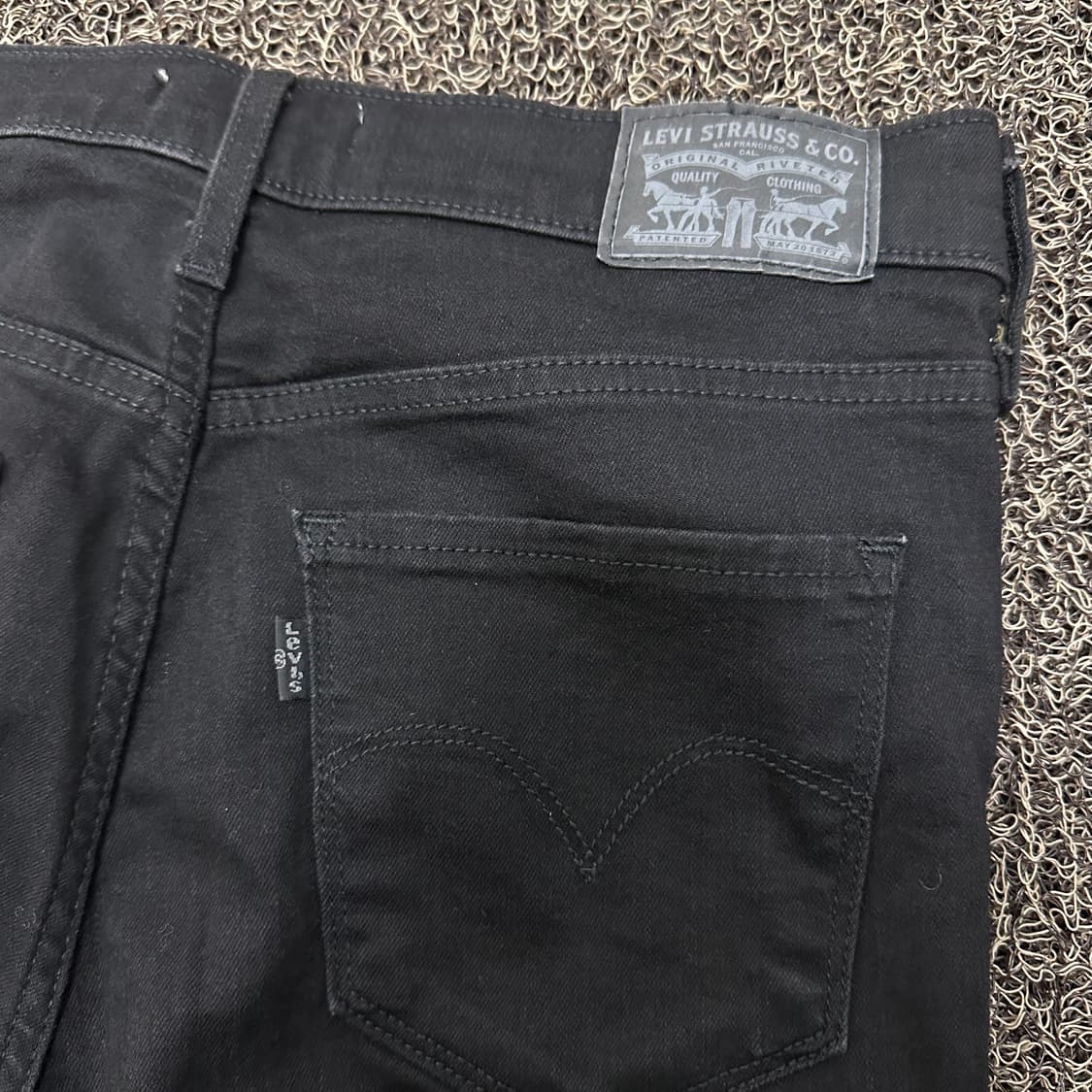 리바이스 여성 데님 흑청바지 블랙 28인치 상품이미지7