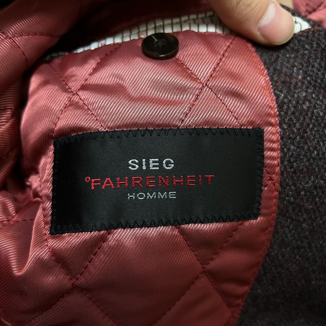 지이크 파렌하이트 남성 양가죽 배색 숏코트 L/100  상품이미지4