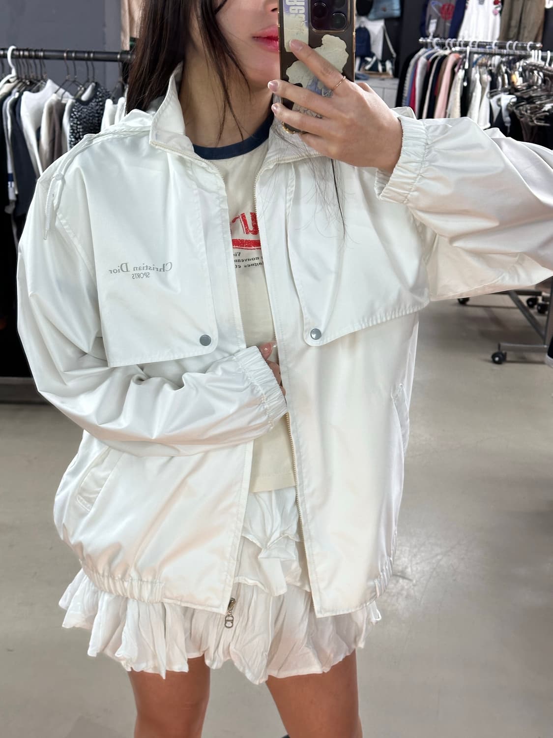 크리스찬 디올 스포츠 화이트 폴리쉘 자켓 상품이미지2