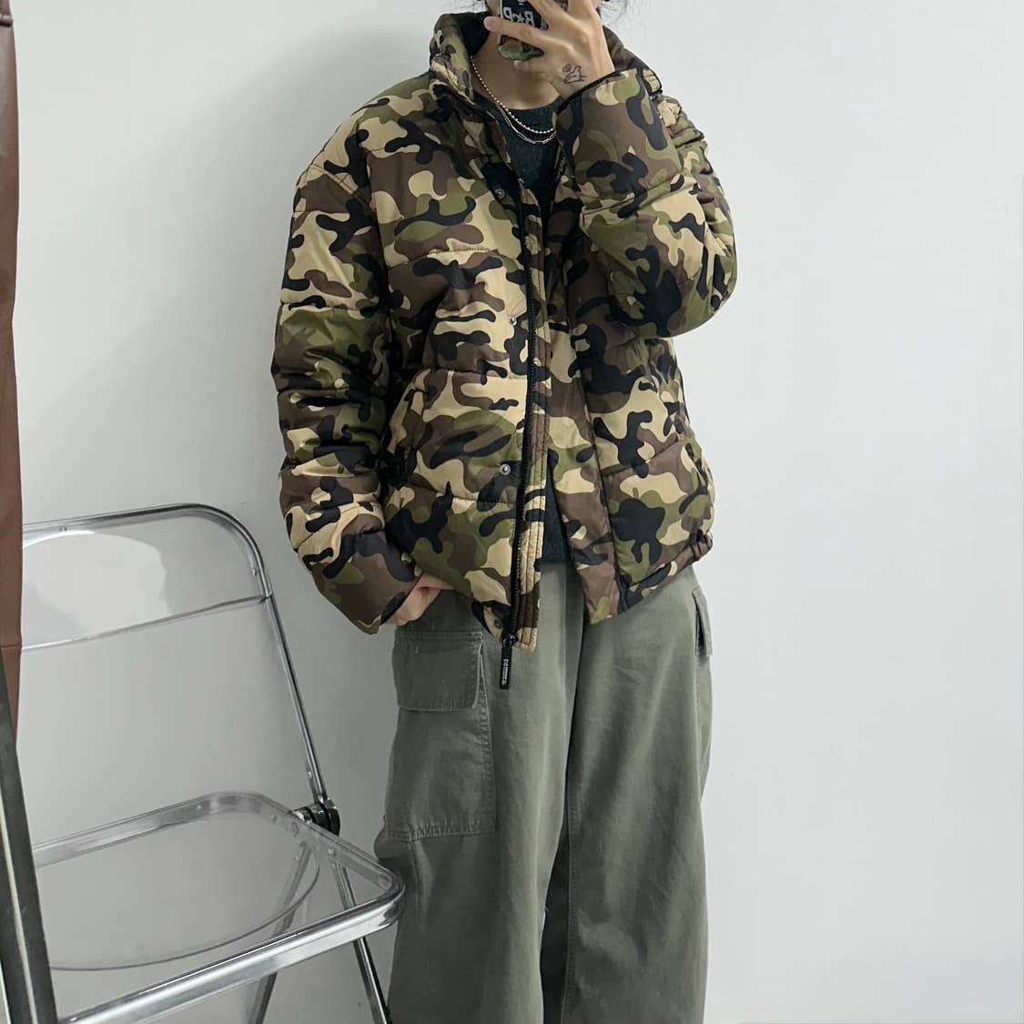 cotton on 카모 패딩 상품이미지2