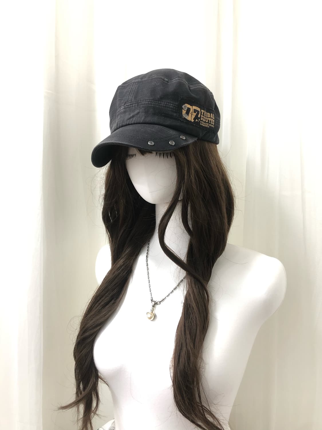 black grunge military cap 상품이미지1