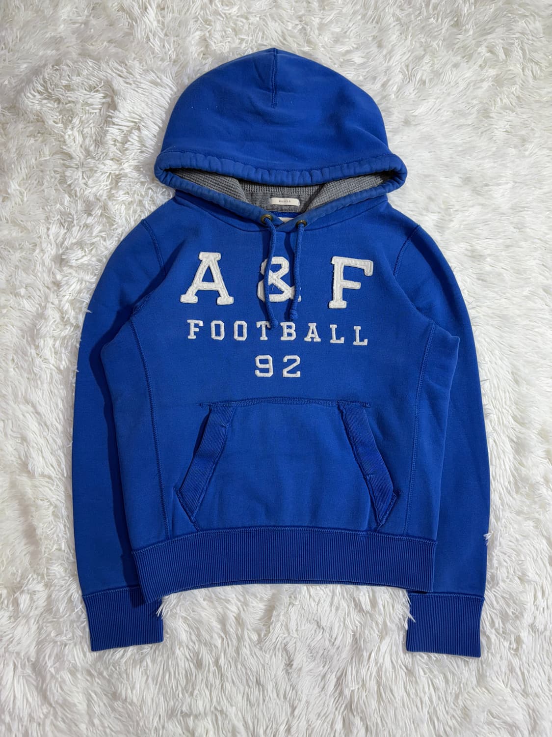 아베크롬비 블루 풋볼 빅로고 후드  상품이미지3