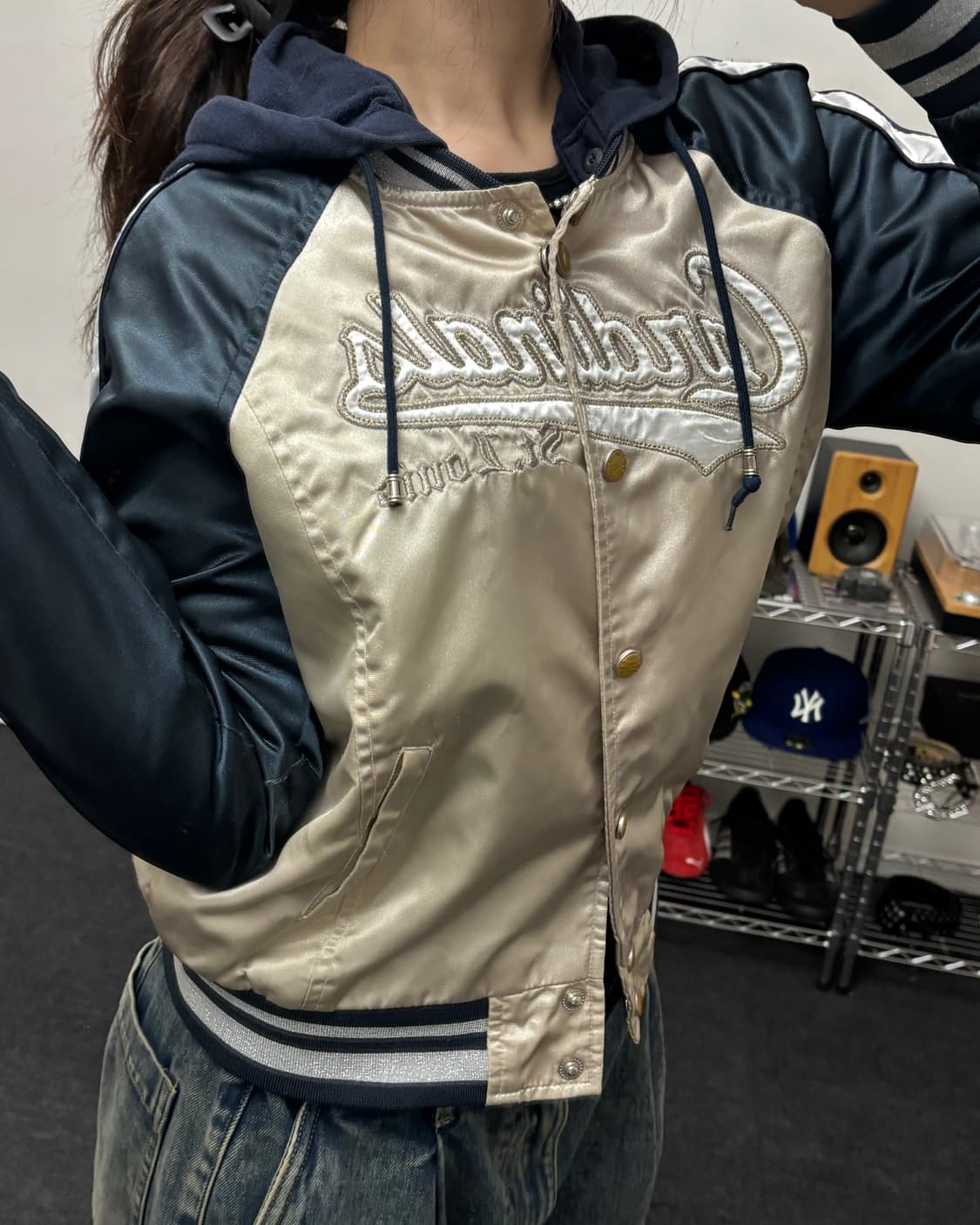 MLB 00s 카디널스 사틴 스타디움 자켓 상품이미지2