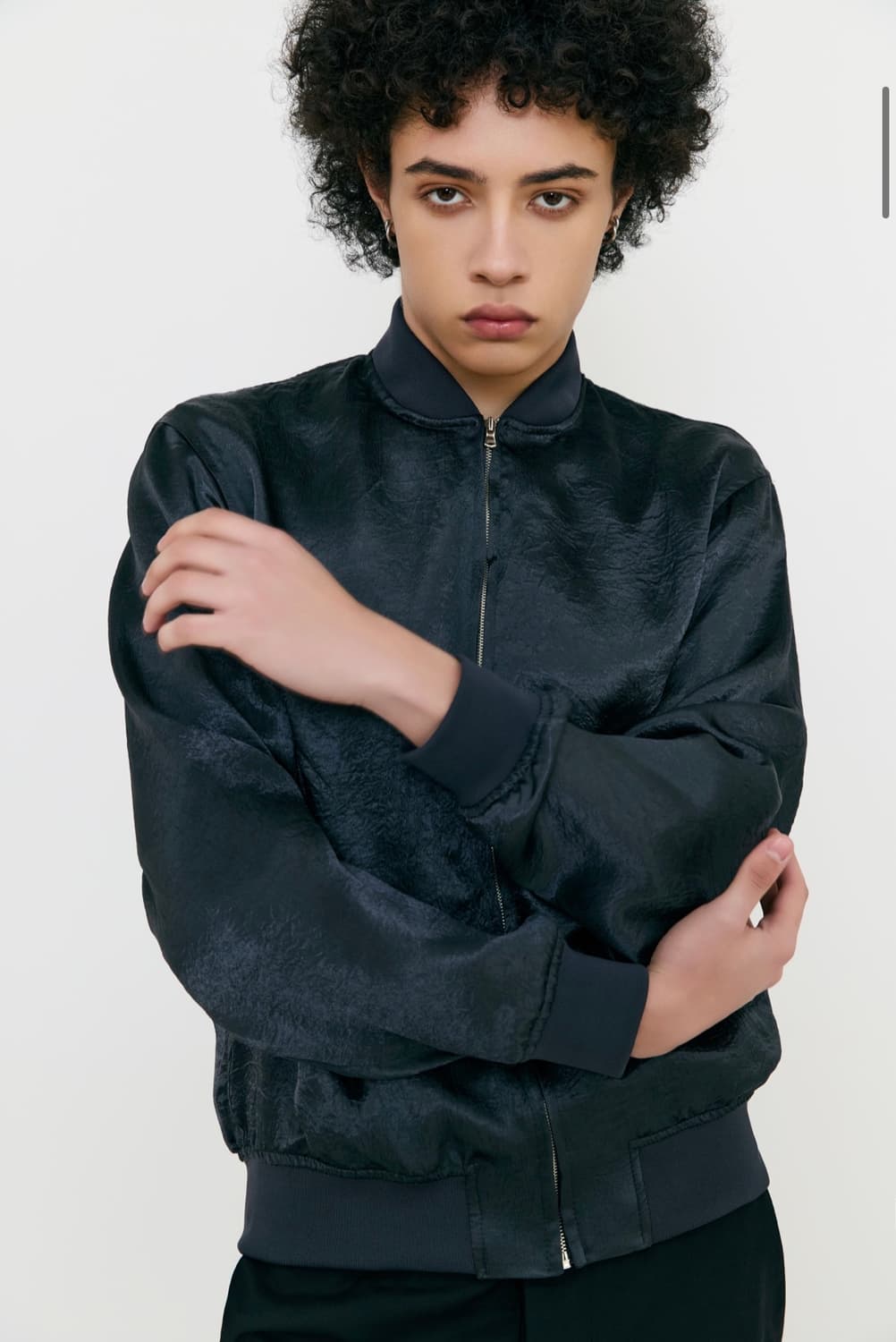 Lyjel Service FLUTTER SATIN BLOUSON 블루종  상품이미지3