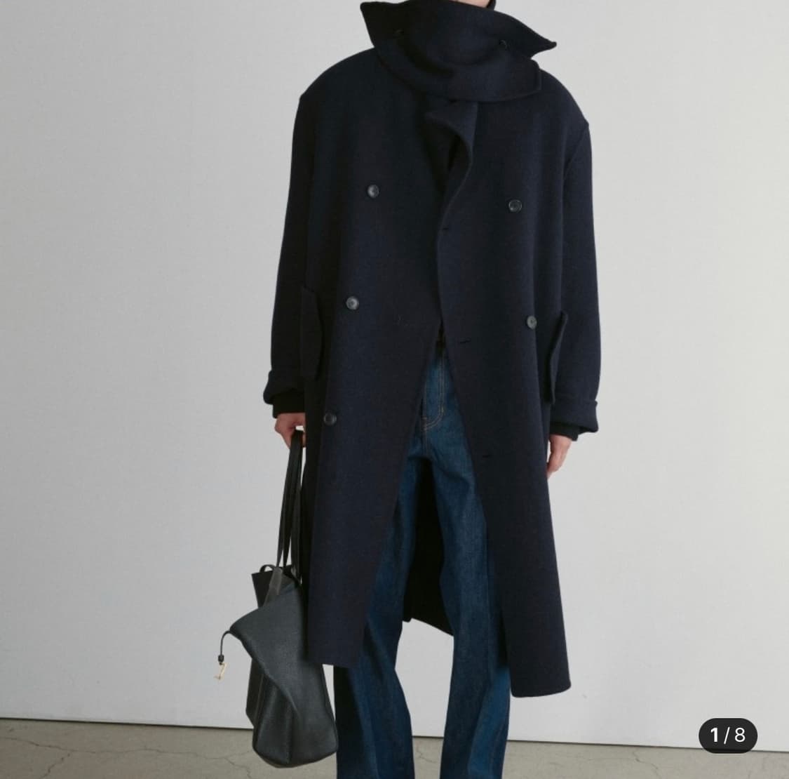 [1,2]렉토 핸드메이드 쿠세 오버사이즈 코트 판매 상품이미지1