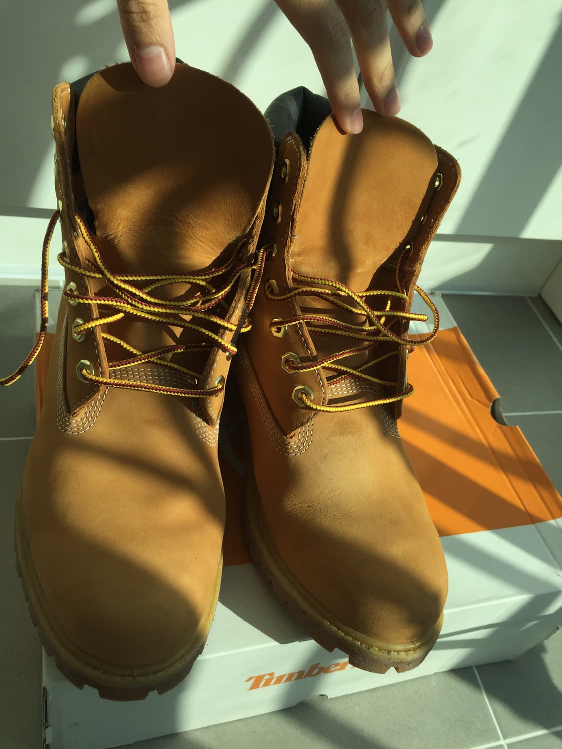 팀버랜드 프리미엄 6인치 워터프루프 부츠 위트 누벅 - 와이드 상품이미지5