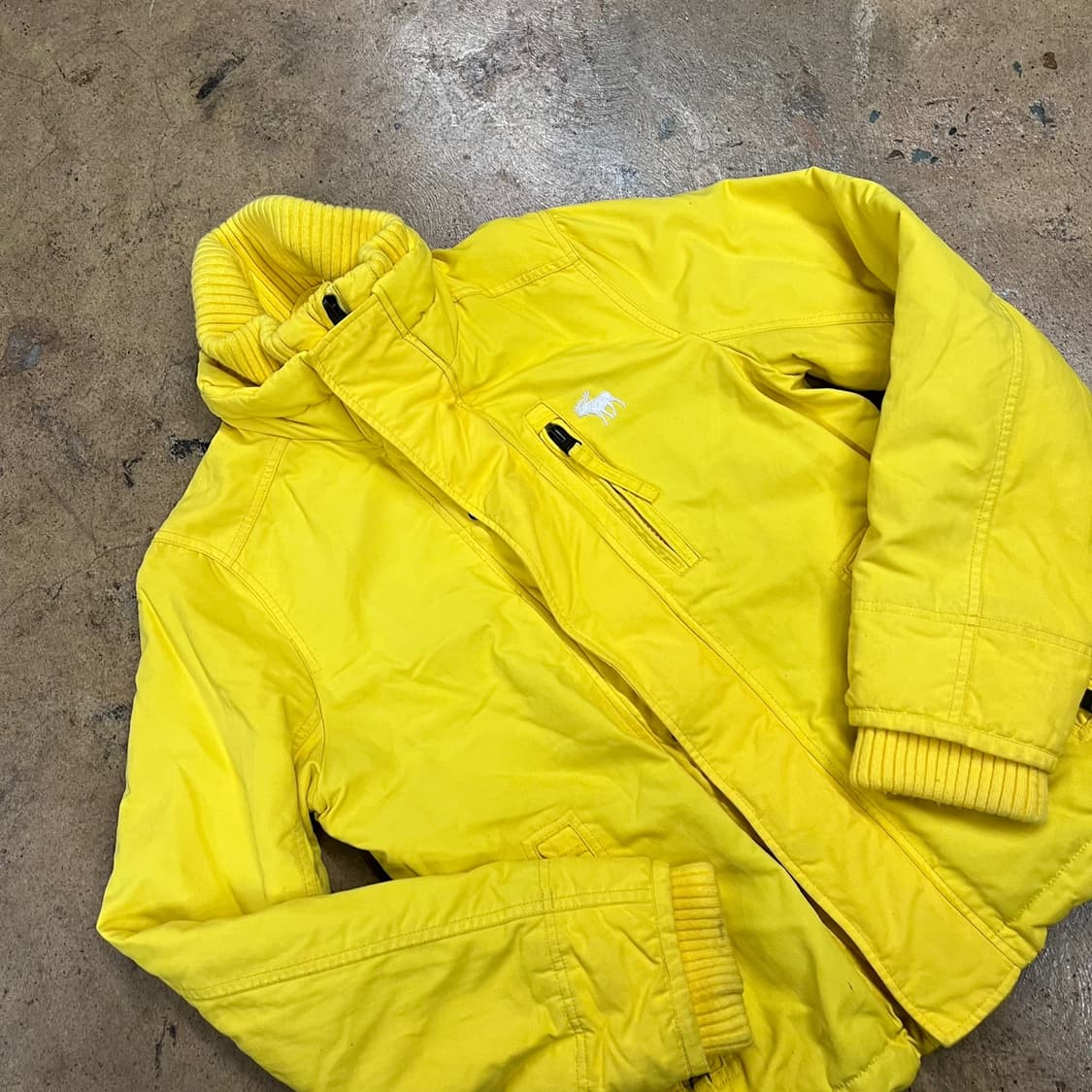 [정품/S] 아베크롬비 옐로우 패딩 점퍼 b15 상품이미지1