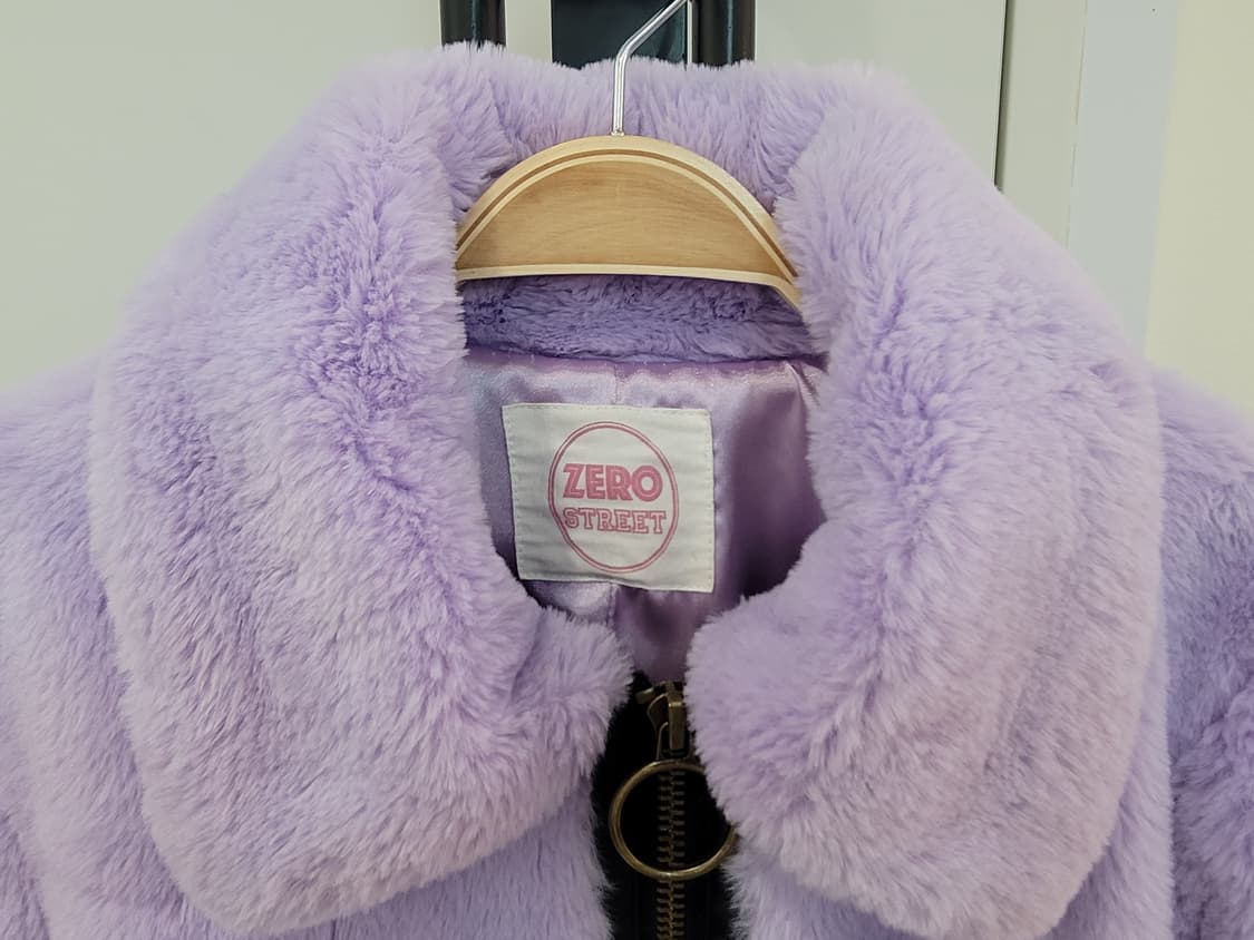 제로 스트릿 라벤더 에코퍼 크롭 집업  자켓 상품이미지2