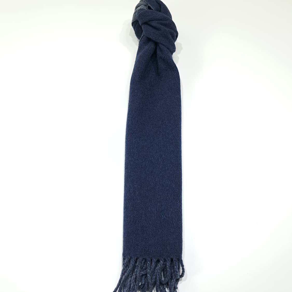 MX426 폴로 이태리판 램스울 양면 네이비 머플러 목도리 상품이미지5