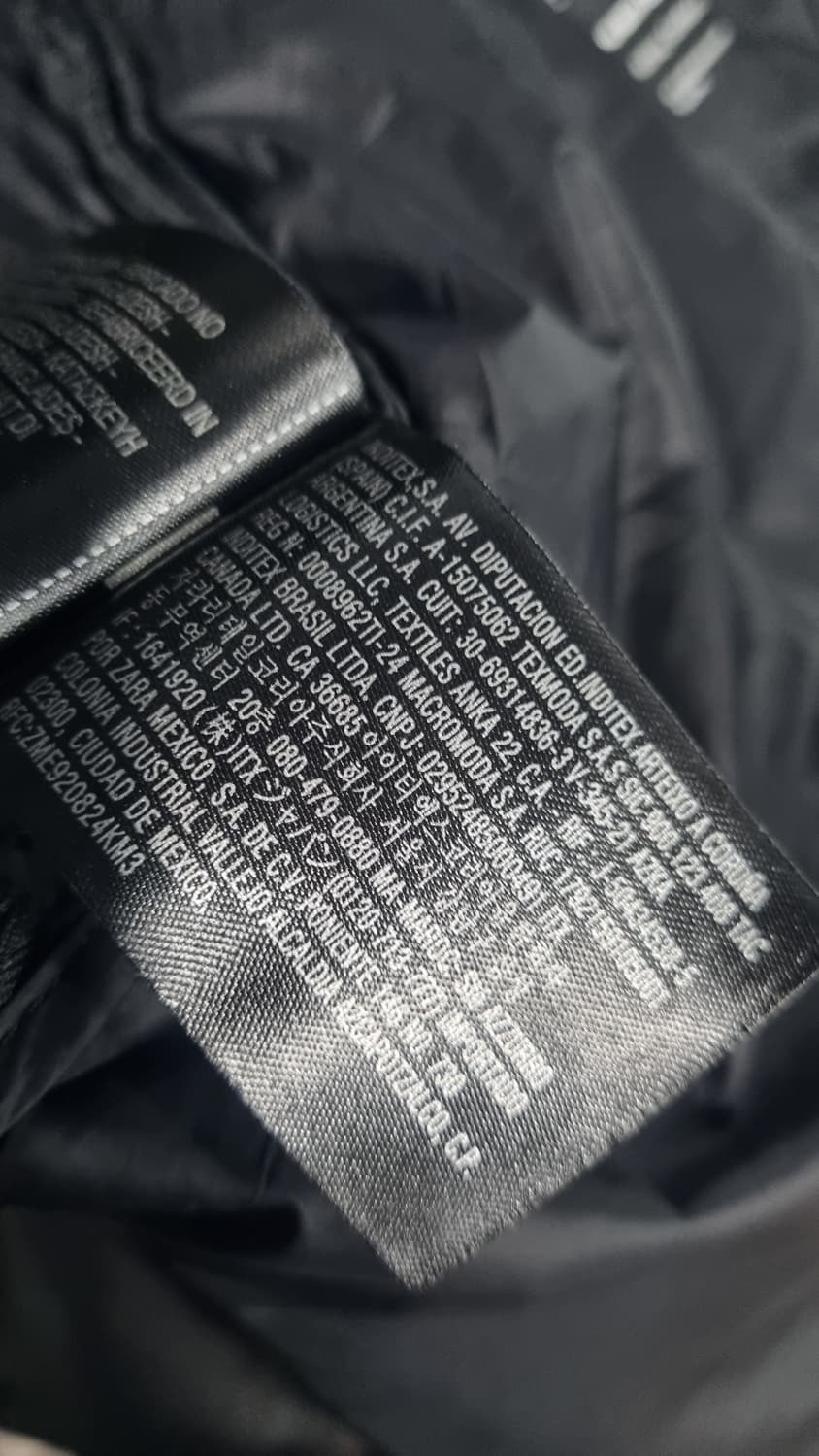 자라 옴므 오리털 롱패딩 xL(105~110) 상태매우좋음 상품이미지7