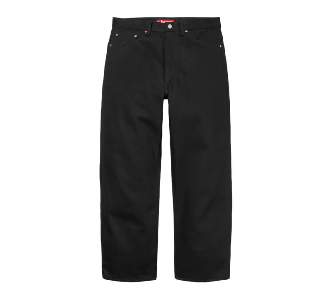 슈프림 리지드 배기 셀비지 진 리지드 블랙 - 24FW 상품이미지1