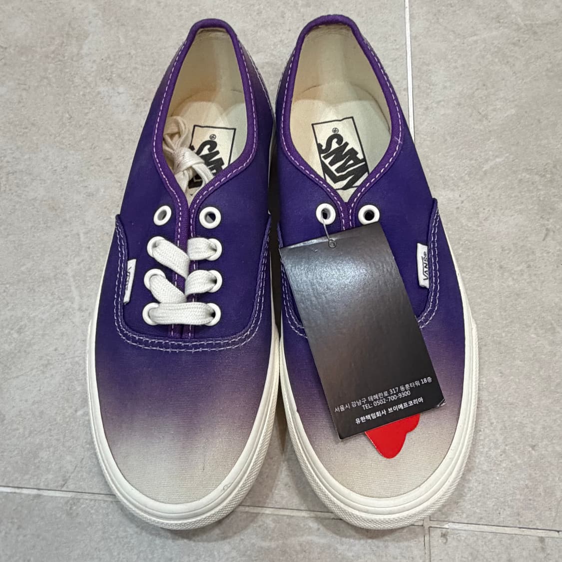 반스 UA 어센틱 옴브레 퍼플 화이트 VN0A5KRDZ1N 225 상품이미지2