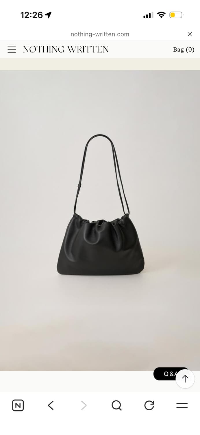 낫띵리튼 Nella strap large bag (Black) 넬라백 상품이미지1