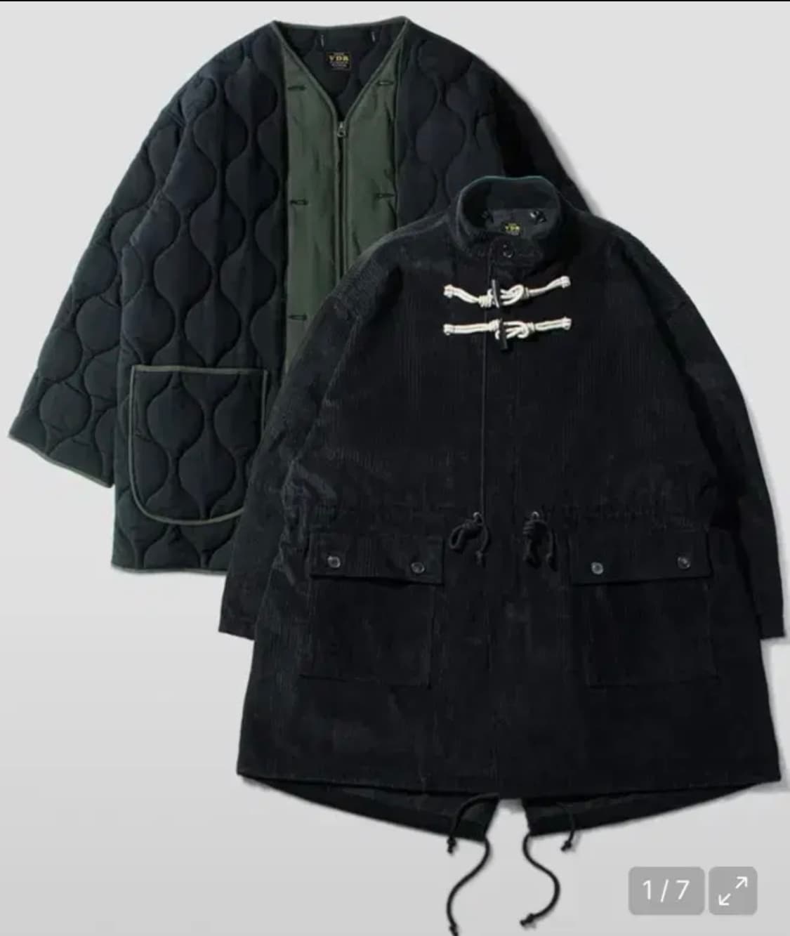 vdr 비디알 코듀로이 토글 피쉬테일 파카 세트 상품이미지1