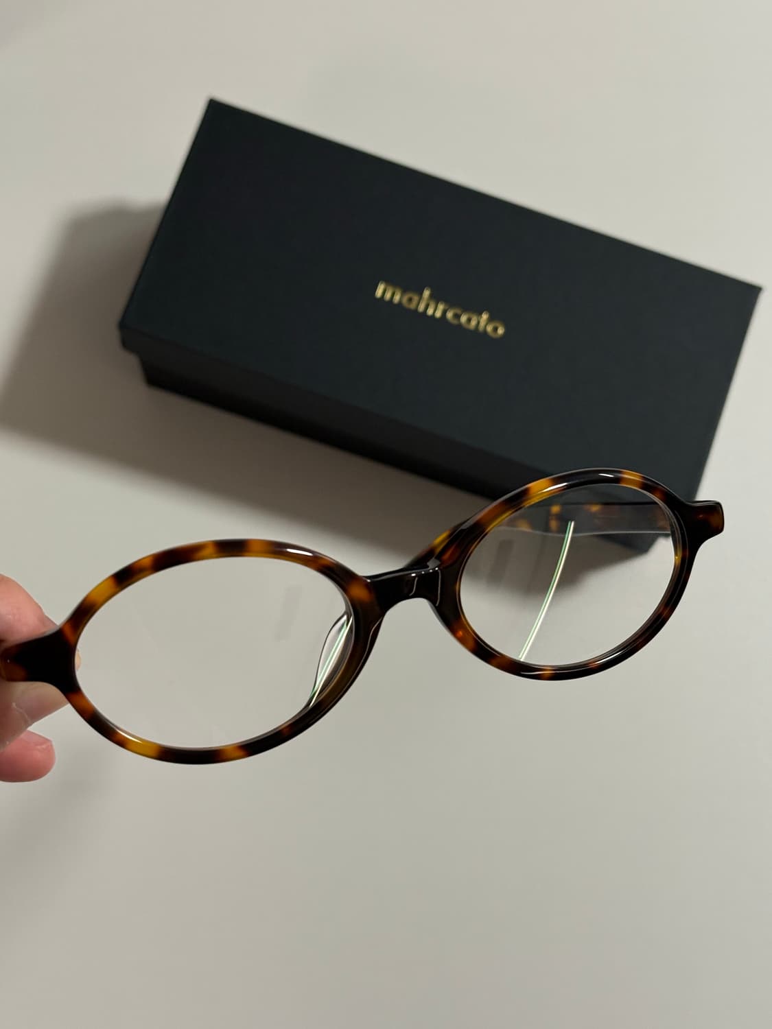 마르카토 SARA 오벌형 뿔테 안경 상품이미지3
